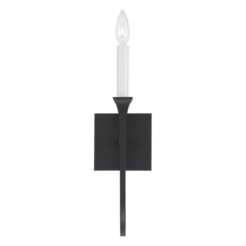 Capital Lighting 652311BI One Light Wall Sconce, Black Iron
