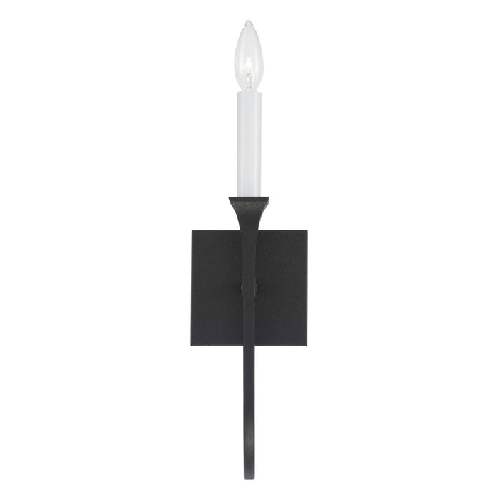Capital Lighting 652311BI One Light Wall Sconce, Black Iron