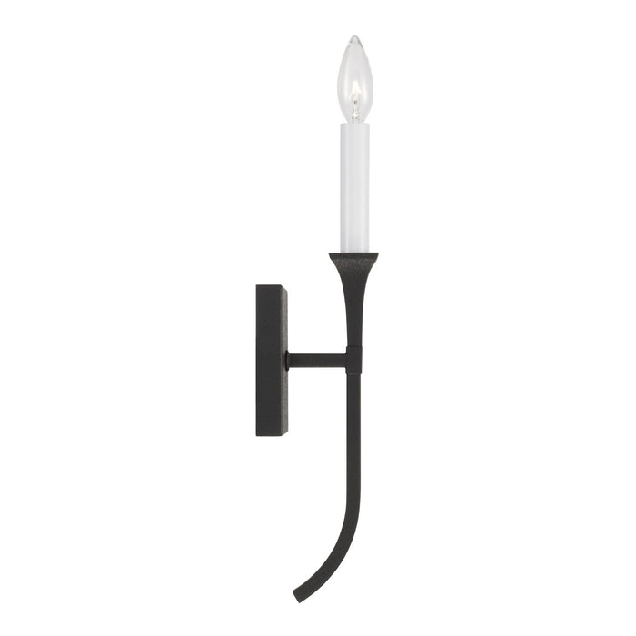 Capital Lighting 652311BI One Light Wall Sconce, Black Iron