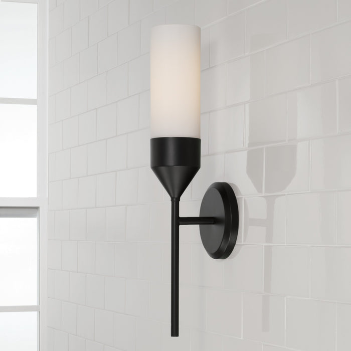 Capital Lighting 652411MB One Light Wall Sconce, Matte Black