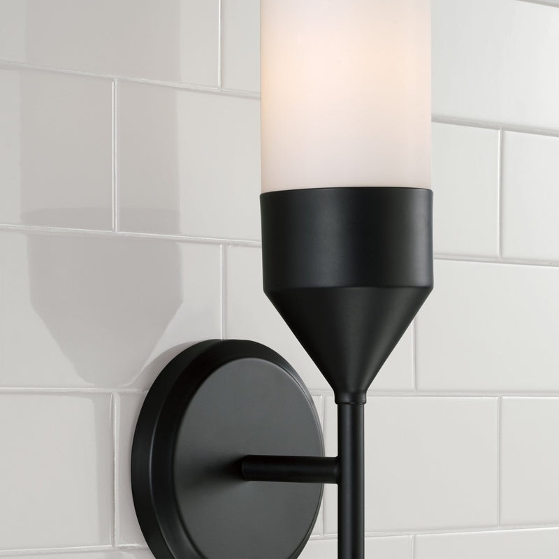 Capital Lighting 652411MB One Light Wall Sconce, Matte Black