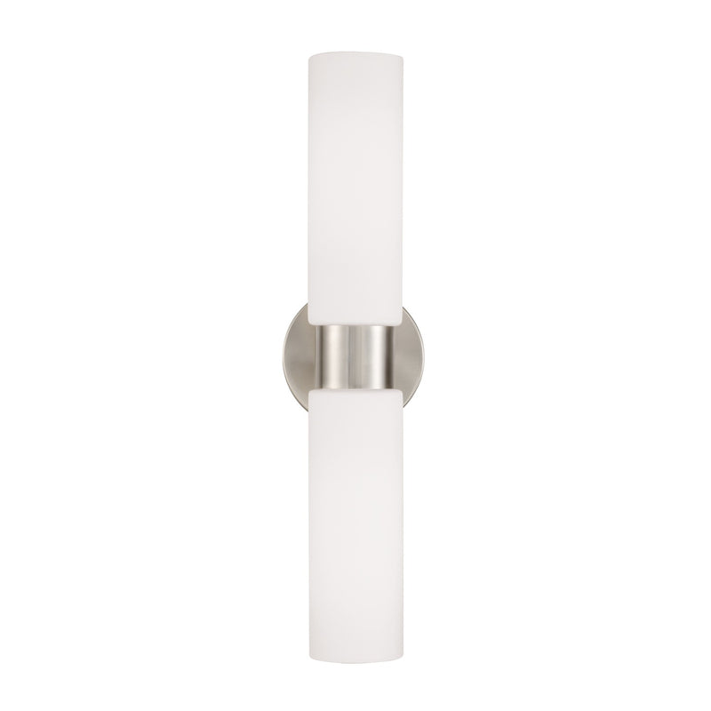 Capital Lighting 652621BN Two Light Wall Sconce, Brushed Nickel