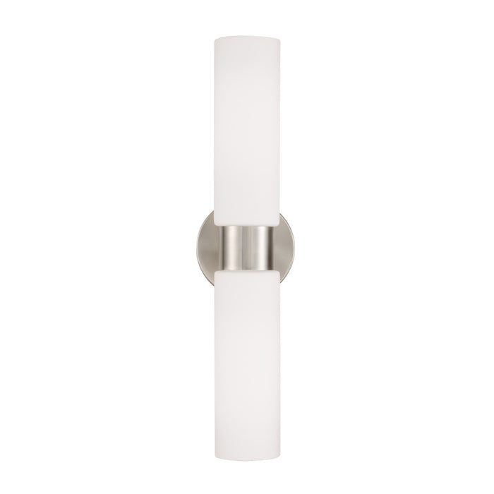 Capital Lighting 652621BN Two Light Wall Sconce, Brushed Nickel