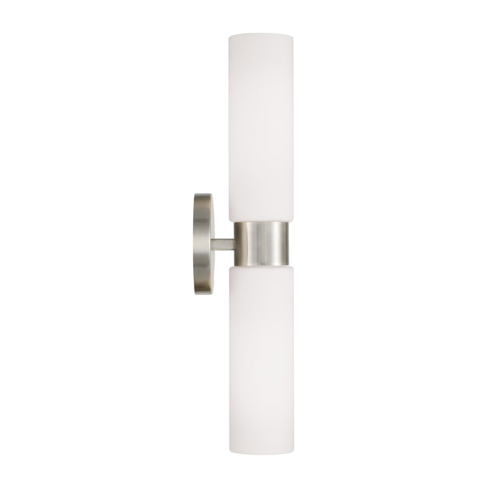 Capital Lighting 652621BN Two Light Wall Sconce, Brushed Nickel