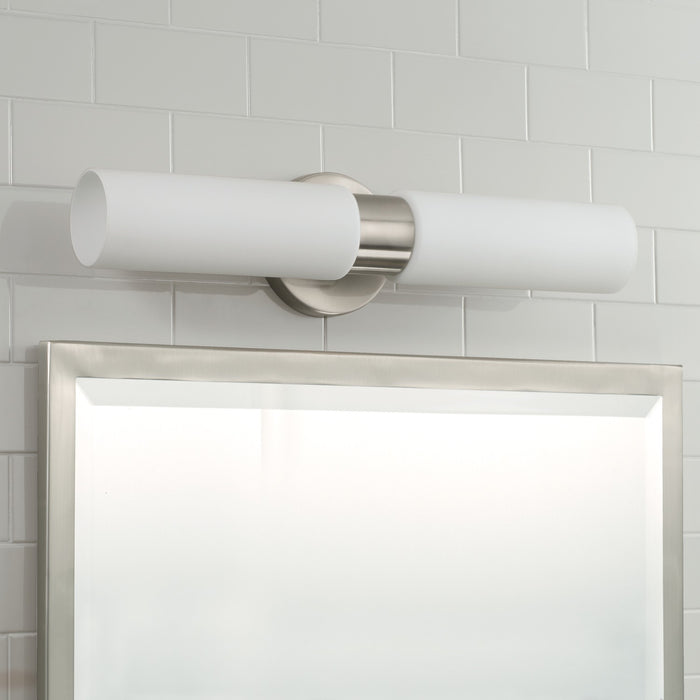 Capital Lighting 652621BN Two Light Wall Sconce, Brushed Nickel