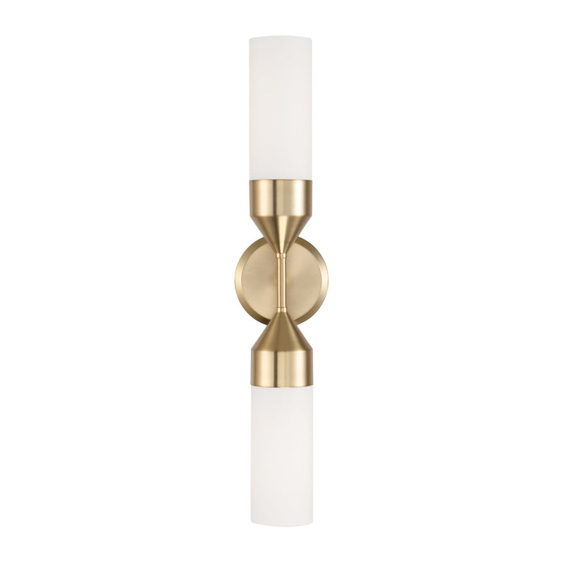 Capital Lighting 652421MA Two Light Wall Sconce, Matte Brass