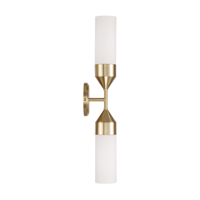 Capital Lighting 652421MA Two Light Wall Sconce, Matte Brass