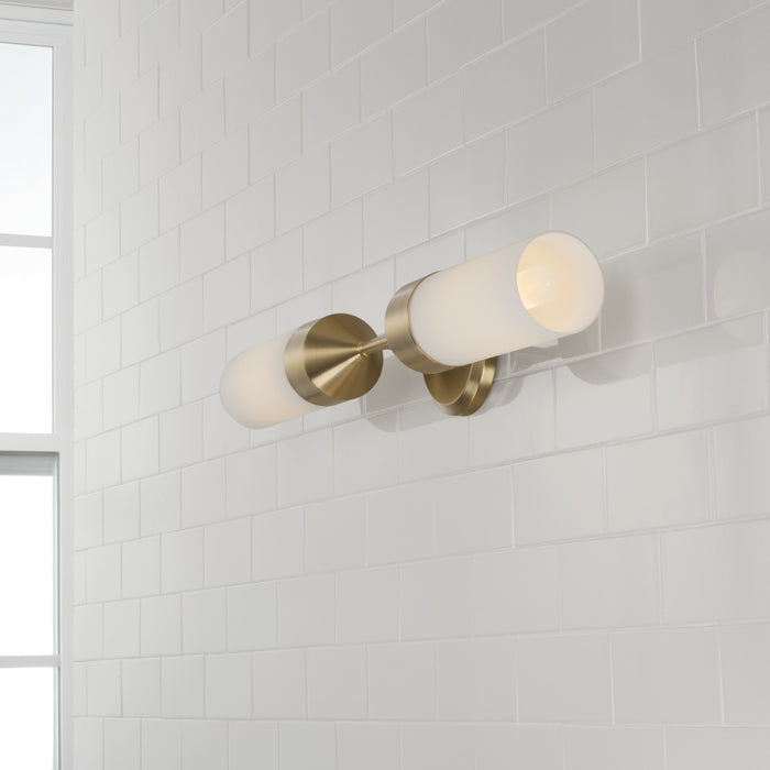 Capital Lighting 652421MA Two Light Wall Sconce, Matte Brass