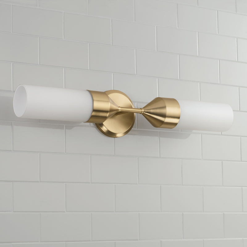 Capital Lighting 652421MA Two Light Wall Sconce, Matte Brass