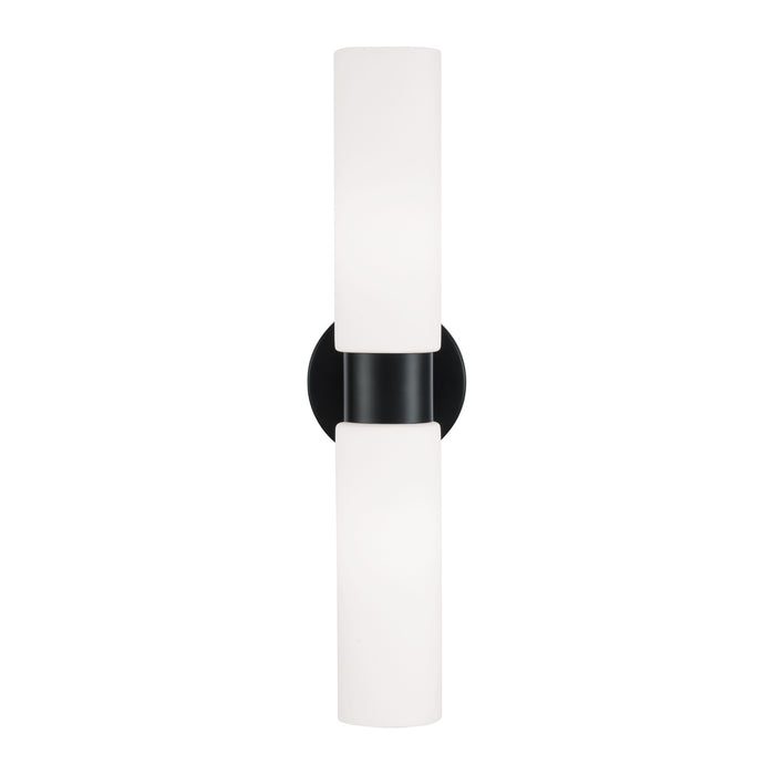 Capital Lighting 652621MB Two Light Wall Sconce, Matte Black