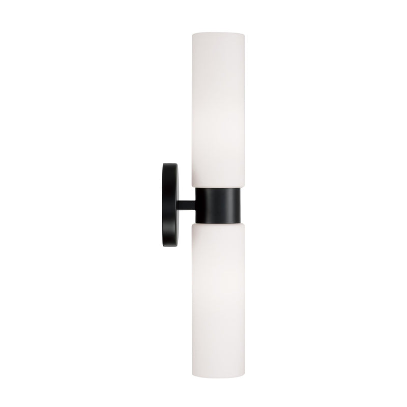 Capital Lighting 652621MB Two Light Wall Sconce, Matte Black