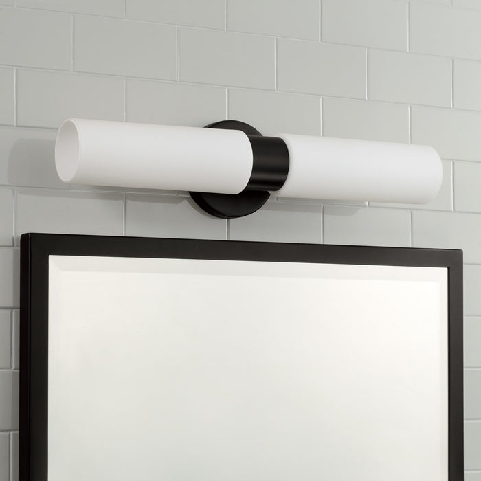 Capital Lighting 652621MB Two Light Wall Sconce, Matte Black