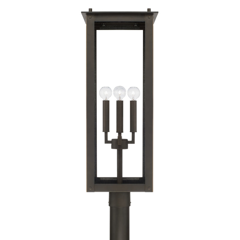 Capital Lighting 934643OZ Four Light Outdoor Post Lantern, Oiled Bronze