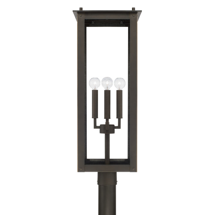 Capital Lighting 934643OZ Four Light Outdoor Post Lantern, Oiled Bronze