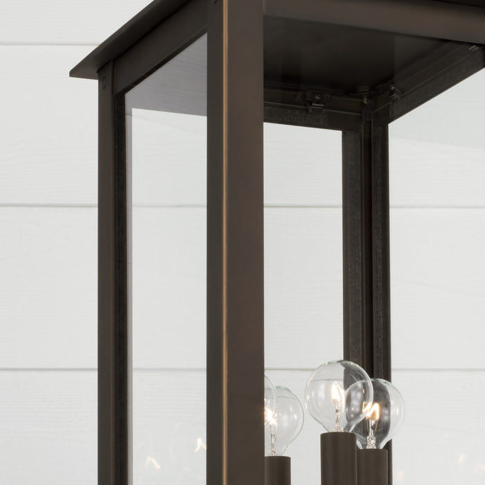 Capital Lighting 934643OZ Four Light Outdoor Post Lantern, Oiled Bronze