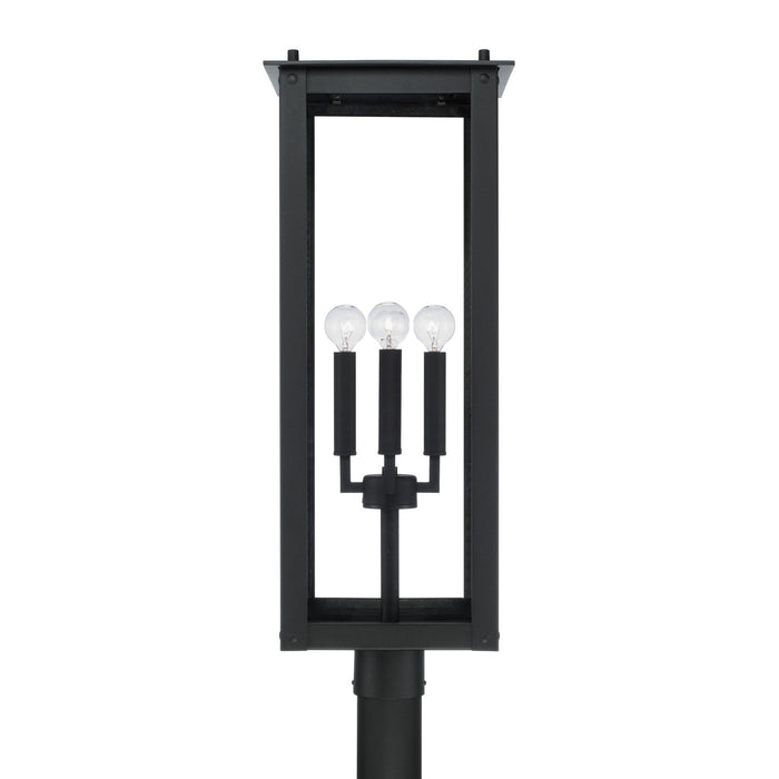 Capital Lighting 934643BK Four Light Outdoor Post Lantern, Black