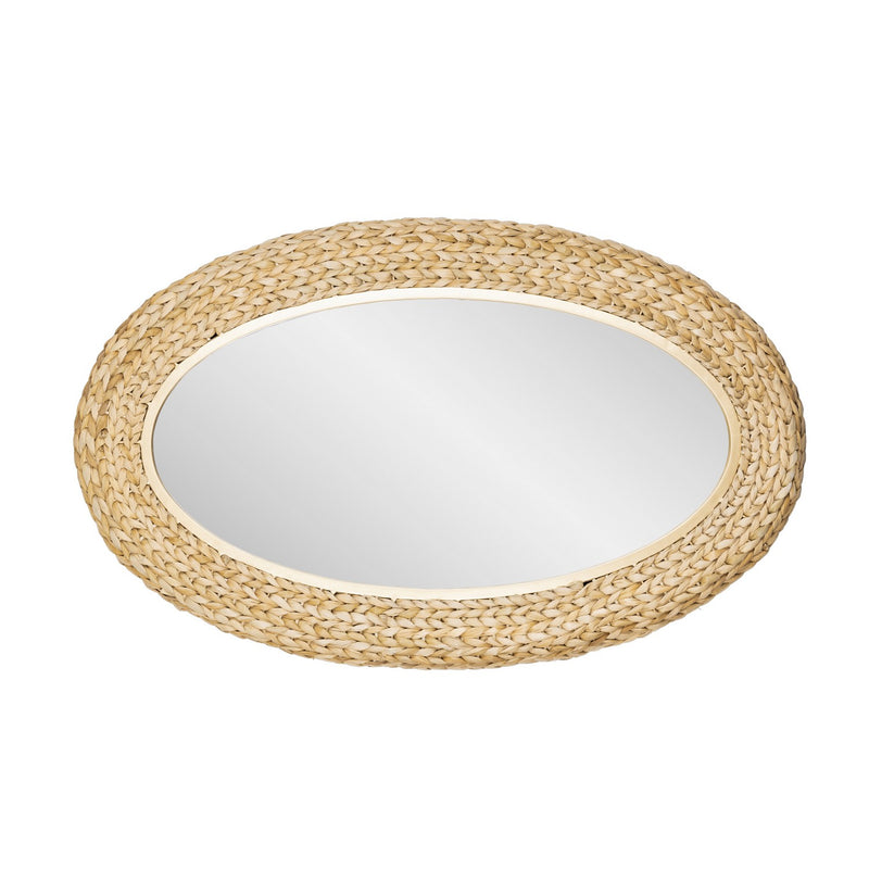 Varaluz 457MI24FGN Mirror, French Gold/Natural Seagrass