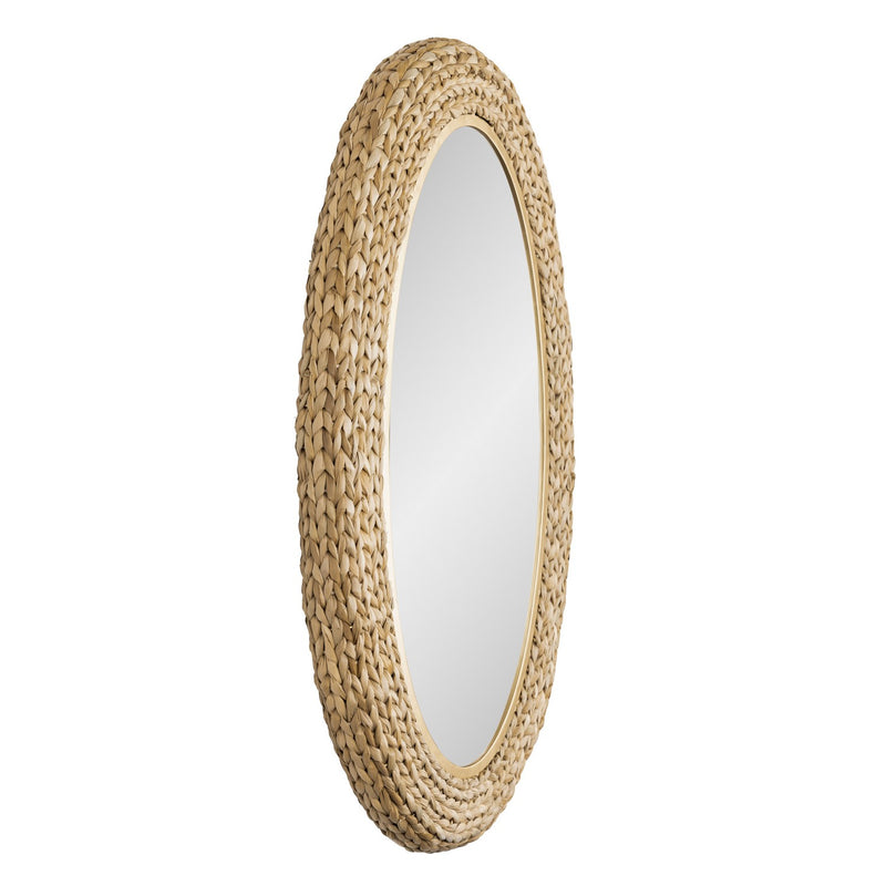 Varaluz 457MI24FGN Mirror, French Gold/Natural Seagrass