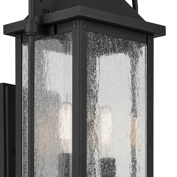 Kichler 49714BKT Two Light Outdoor Wall Mount, Textured Black