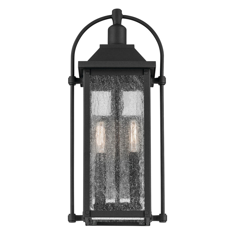 Kichler 49714BKT Two Light Outdoor Wall Mount, Textured Black