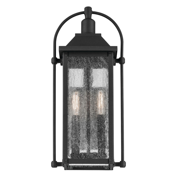 Kichler 49714BKT Two Light Outdoor Wall Mount, Textured Black