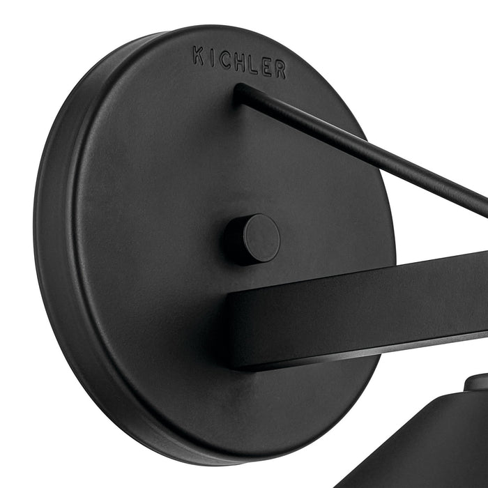 Kichler 49060BK One Light Outdoor Wall Mount, Black