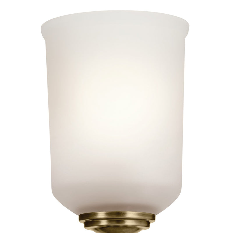 Kichler 45572NBR One Light Wall Sconce, Natural Brass