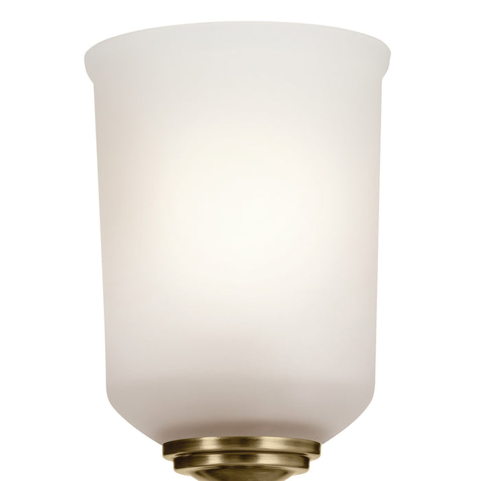 Kichler 45572NBR One Light Wall Sconce, Natural Brass