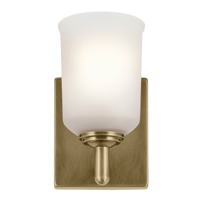 Kichler 45572NBR One Light Wall Sconce, Natural Brass