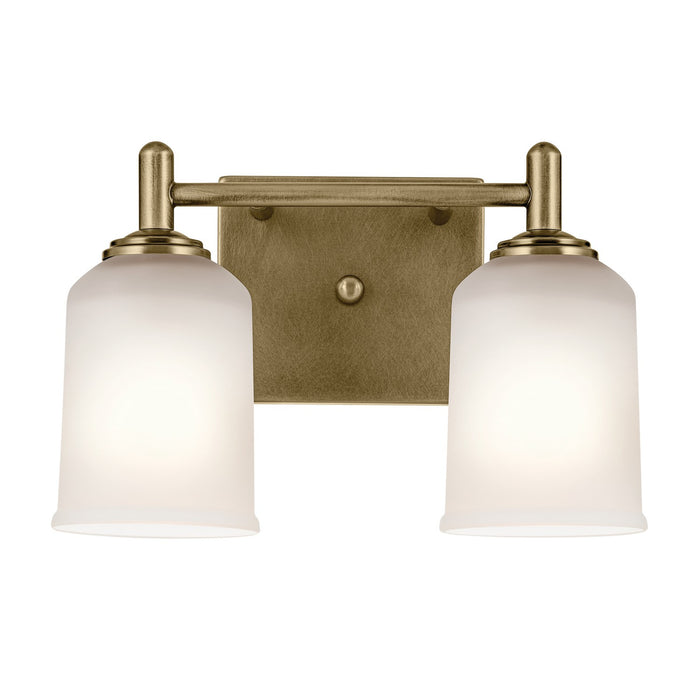 Kichler 45573NBR Two Light Bath, Natural Brass