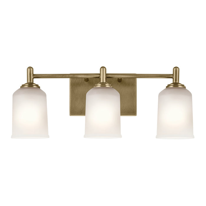 Kichler 45574NBR Three Light Bath, Natural Brass