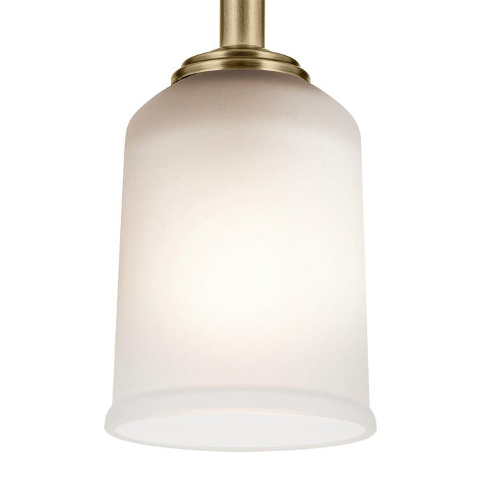 Kichler 43674NBR One Light Mini Pendant, Natural Brass