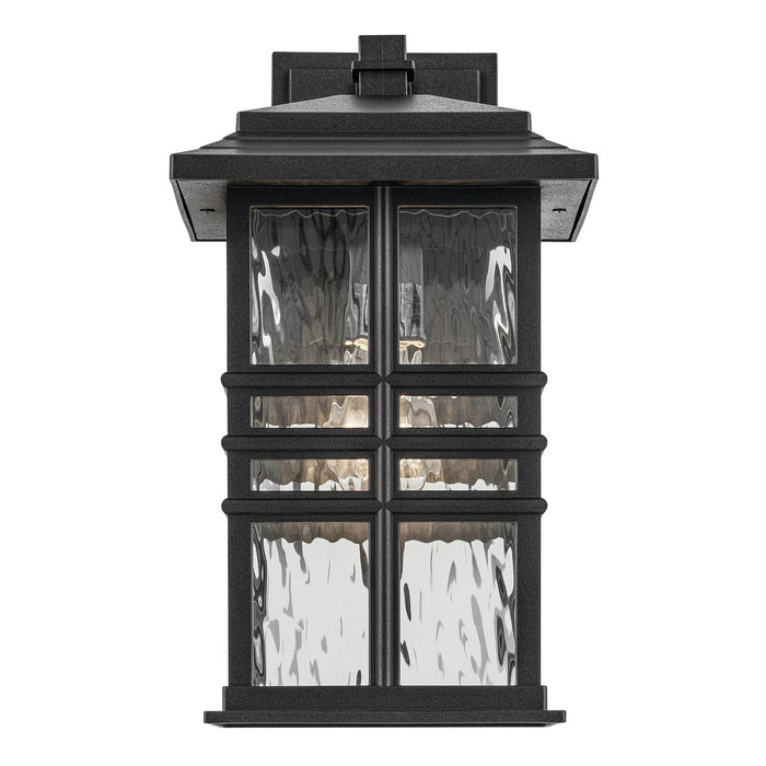 Kichler 49830BKT One Light Outdoor Wall Mount, Textured Black
