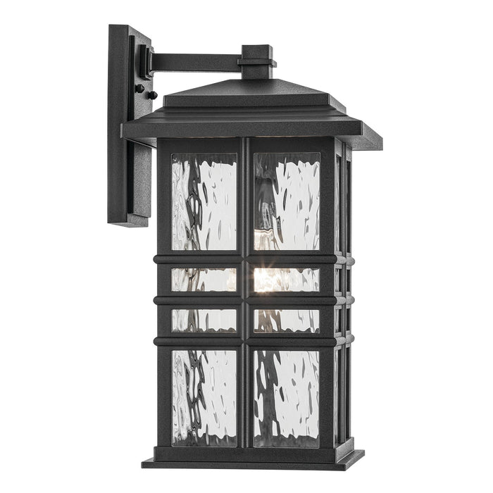 Kichler 49831BKT One Light Outdoor Wall Mount, Textured Black