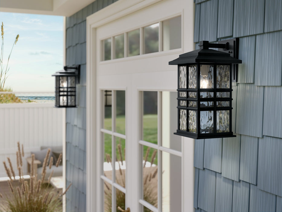 Kichler 49831BKT One Light Outdoor Wall Mount, Textured Black