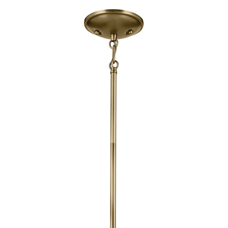 Kichler 43671NBR Five Light Chandelier, Natural Brass