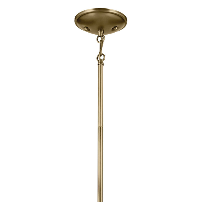 Kichler 43671NBR Five Light Chandelier, Natural Brass