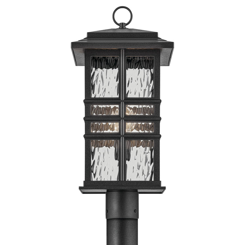 Kichler 49832BKT One Light Outdoor Post Mount, Textured Black
