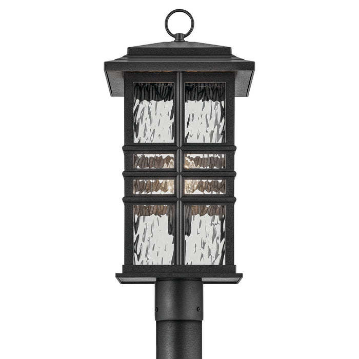 Kichler 49832BKT One Light Outdoor Post Mount, Textured Black