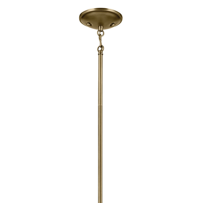 Kichler 43672NBR Nine Light Chandelier, Natural Brass