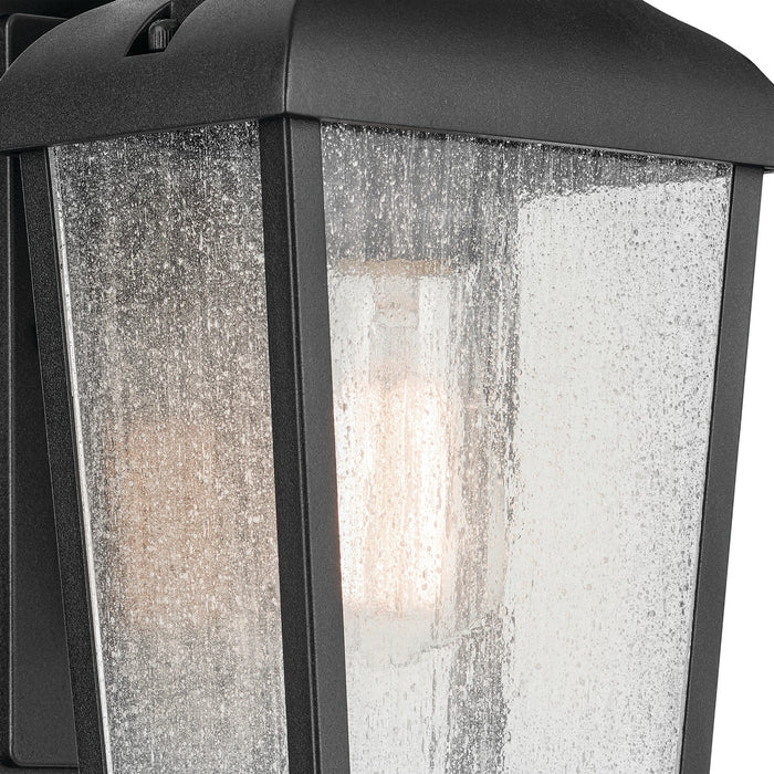 Kichler 49735BKT One Light Outdoor Wall Mount, Textured Black