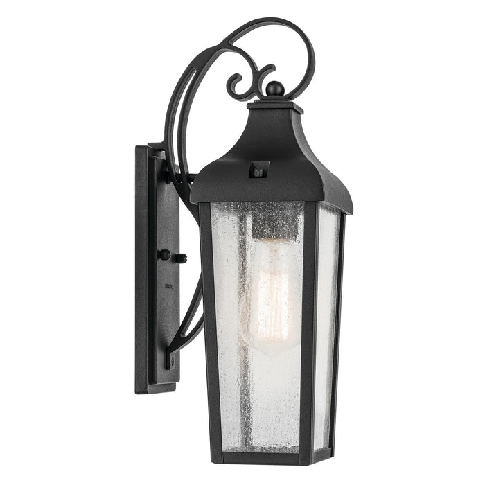 Kichler 49735BKT One Light Outdoor Wall Mount, Textured Black