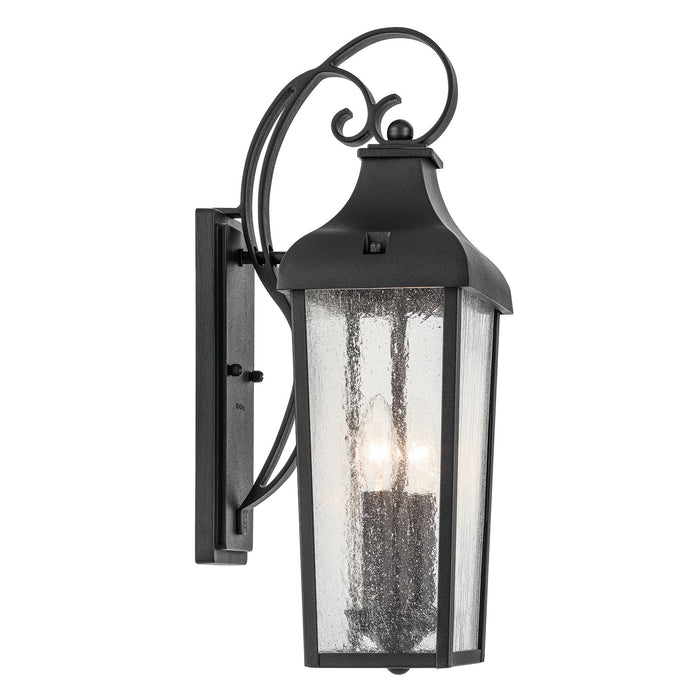 Kichler 49736BKT Two Light Outdoor Wall Mount, Textured Black
