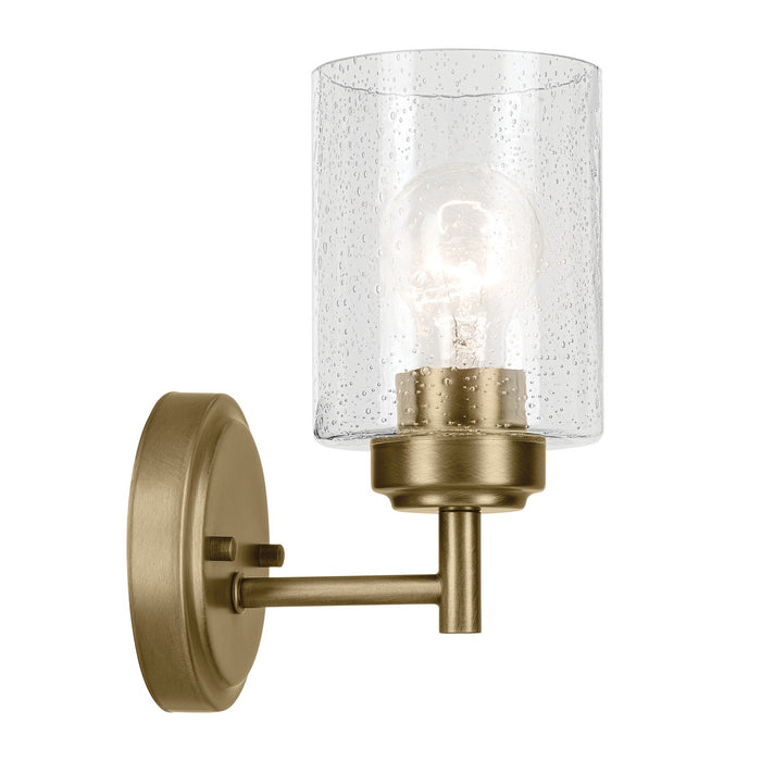 Kichler 45910NBR One Light Wall Sconce, Natural Brass