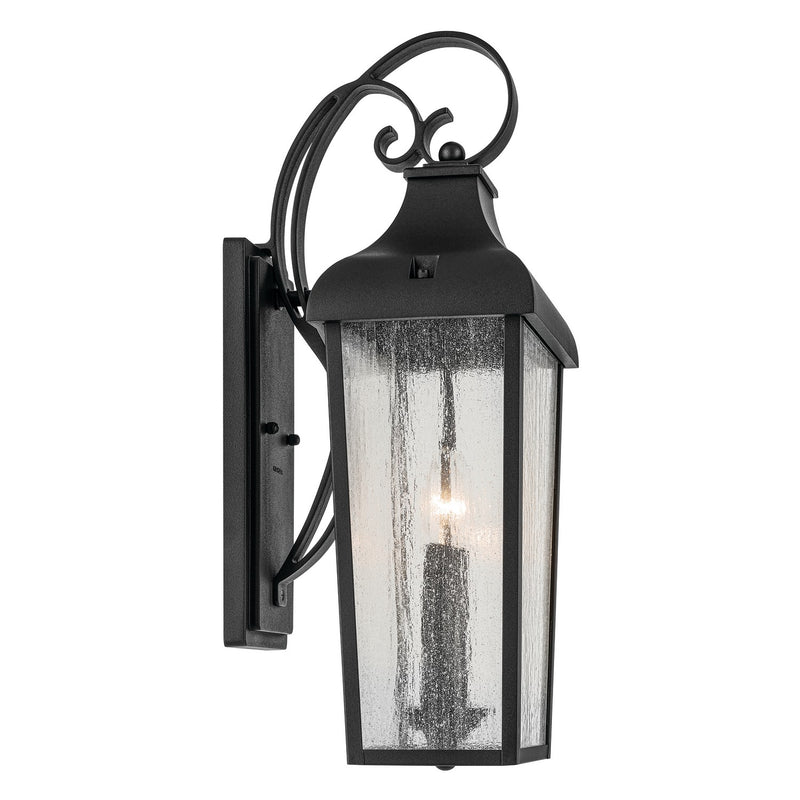 Kichler 49737BKT Two Light Outdoor Wall Mount, Textured Black