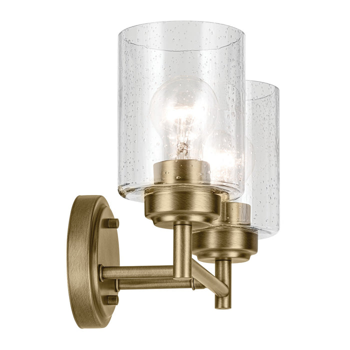 Kichler 45885NBR Two Light Bath, Natural Brass