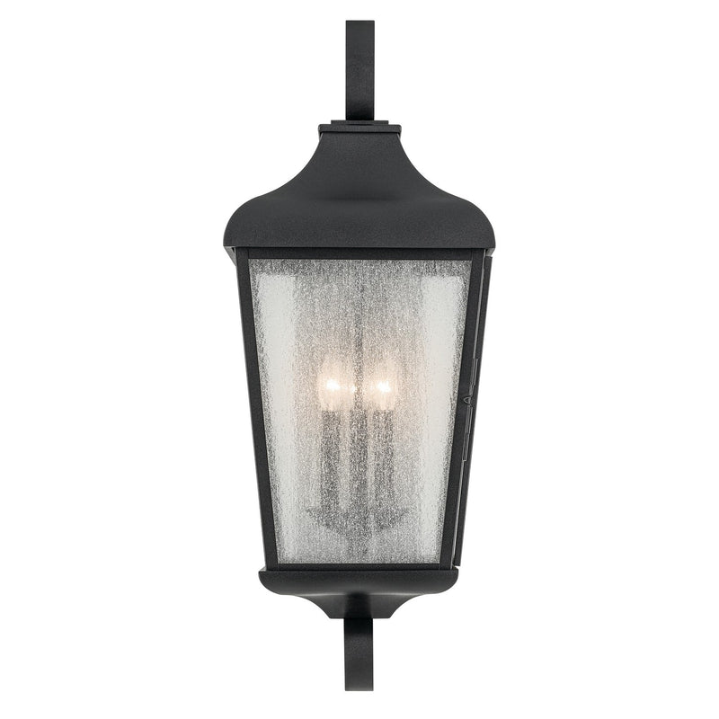 Kichler 49738BKT Three Light Outdoor Wall Mount, Textured Black