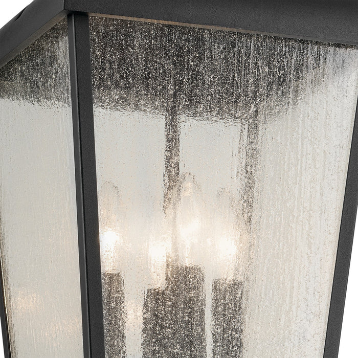 Kichler 49740BKT Four Light Outdoor Pendant, Textured Black