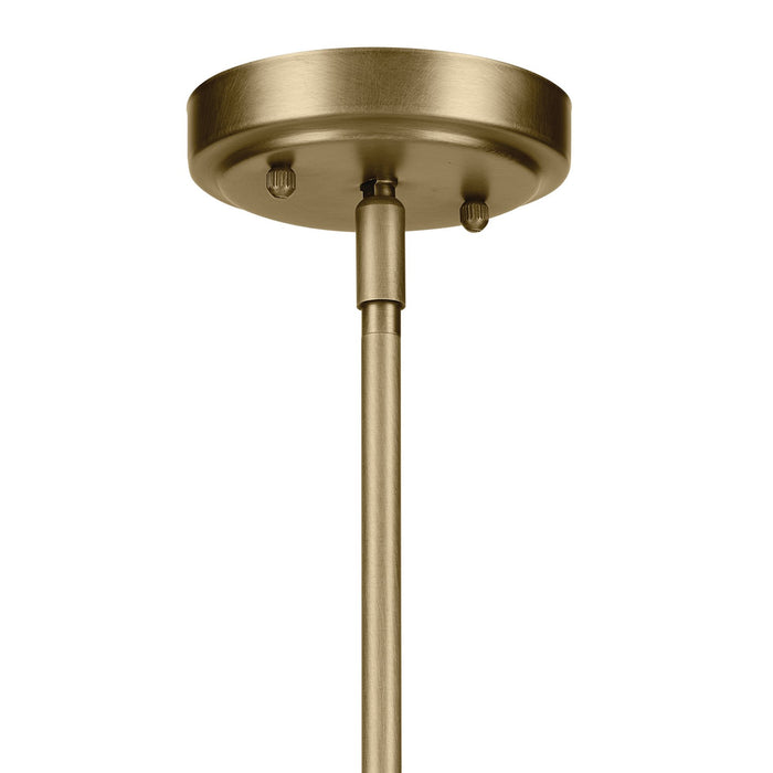 Kichler 44032NBR One Light Mini Pendant, Natural Brass