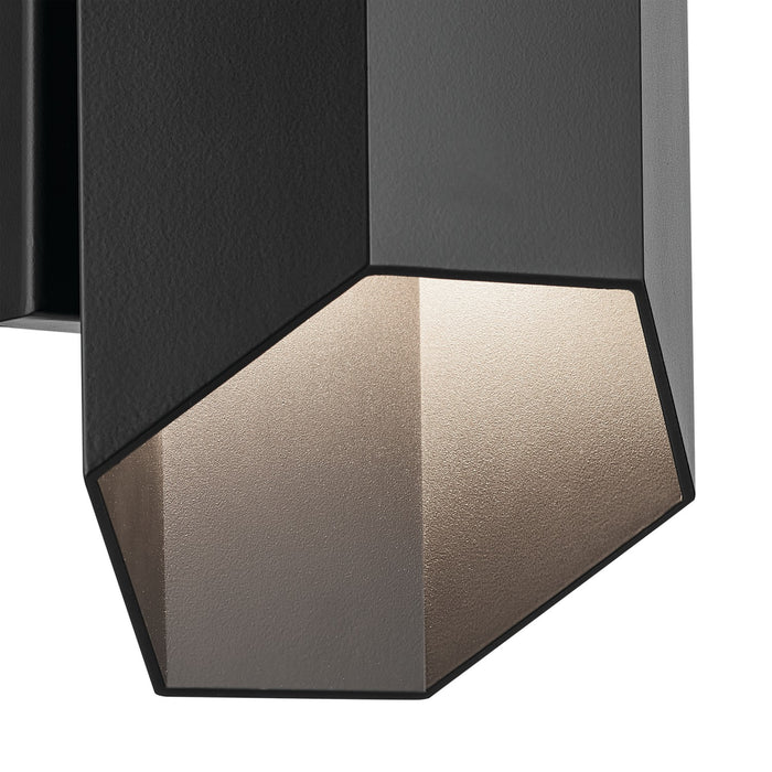 Kichler 49607BKLED LED Outdoor Wall Mount, Black